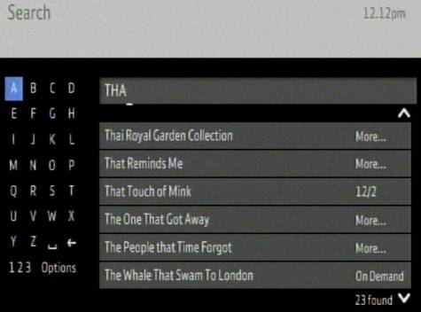 BT Vision Search