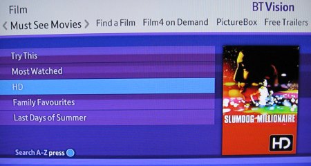 BT Vision Movies