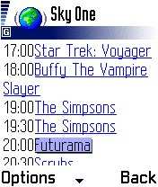 Nokia 7650 Wap Browser.