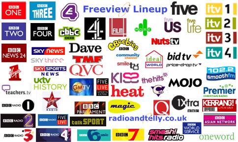 Freeview - The Free UK Digital TV Service | Radio & Telly UK