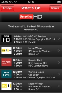 Freeview HD for iPhone