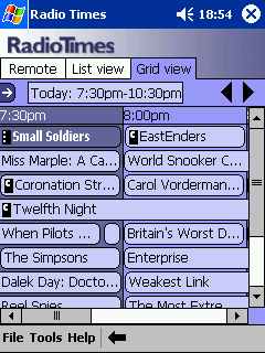 DigiGuide on a Pocket PC