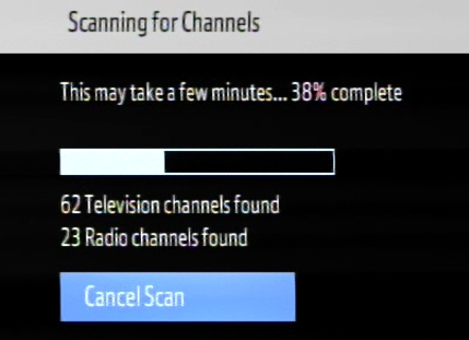 Scanning for channels
