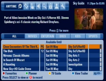 Sky+HD Anytime