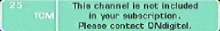 Channel not included