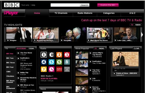 BBC iPlayer on the PC