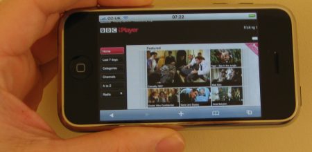 BBC iPlayer on the Apple iPhone