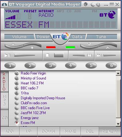 BT Voyager Interface