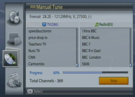 Non-Freesat channels on a Humax