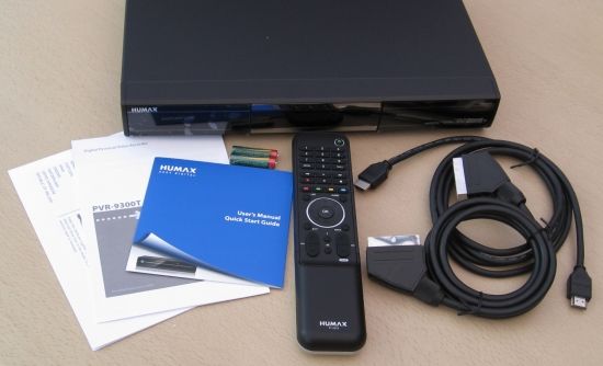 Contents of the Humax 9300T box