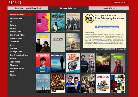 Netflix Website