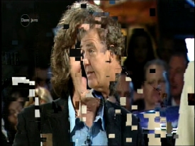 Digital TV Pixelation Example