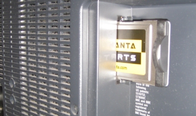 Setanta card in TV set