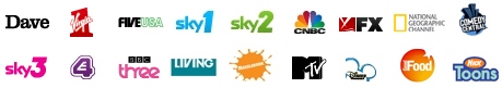 Sample of Virgin's channels